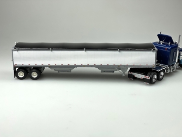 Lonestar LS6008 | H0 Wilson Pacesetter 43' Grain Trailer, white-black