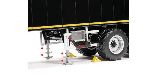 Wiking 077659 | 1:32 Krampe conveyor belt trailer SB II 30/1070 - black