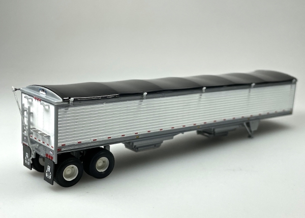 Lonestar LS6008 | H0 Wilson Pacesetter 43' Grain Trailer, white-black