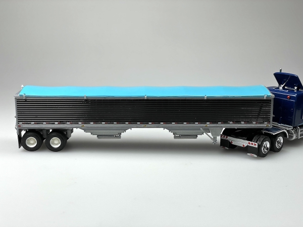 Lonestar LS6009 | H0 Wilson Pacesetter 43' Grain Trailer, black - blue